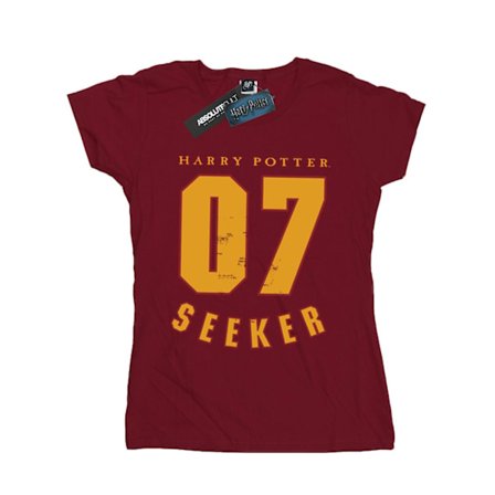 Harry Potter Dam/Kvinnor Seeker 07 Bomull T-shirt XXL Bourgogne