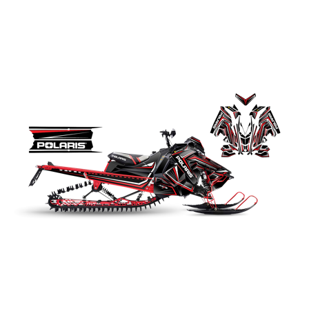 Tarrasarja SweTown Team Racer 16 Punainen - Polaris Axys 800 SKS 146 2018-2020