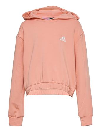 Loose Cotton Hoodie W Pink Adidas Performance