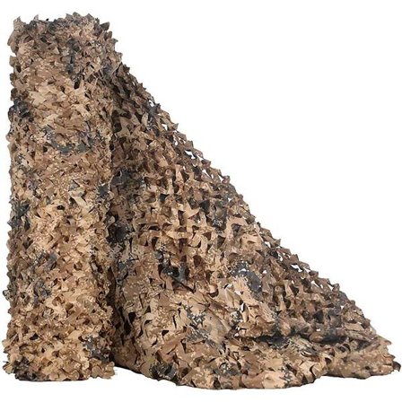 Camouflagenet - Stor camouflagenetrulle - 150D Oxford-stof - 1,5*2 meter - Camouflagegul