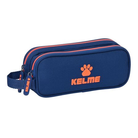 Dubbel bärväska Kelme Navy blue Orange Marinblå (21 x 8 x 6 cm)