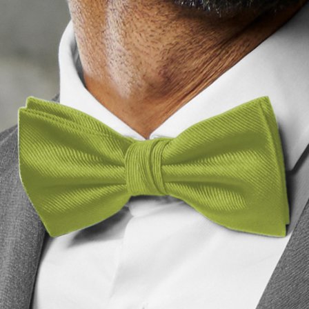 Sea Green Pre-Tied Grosgrain Bow Tie for Men - Pre-tied bow ties