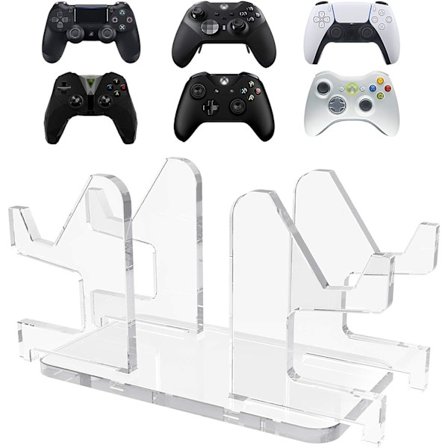 Gamepad-hållare för PS5/PS4/PS3/Xbox One, S, X, 360/Xbox Elite/Níntendo Switch, 4 i 1 manuell spelhållare med bas