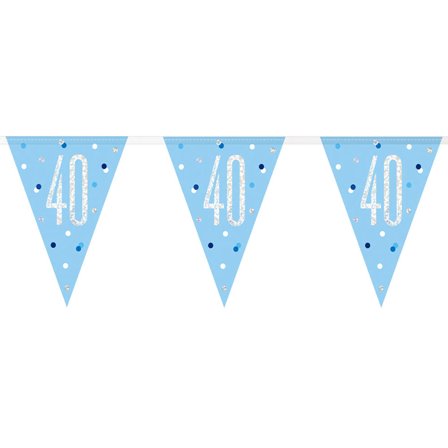 Flaggirlander 40 år Blå & Sølv
