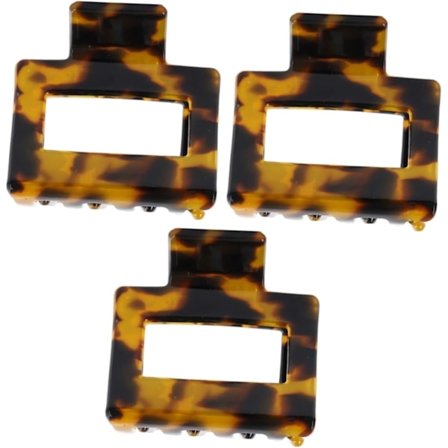 3 stk. Firkantede Grippere Hårklemmer Dame Kreativ Kæbeklemme Trendy Hårklemme Hold Hårklemme Retro Hovedbeklædning