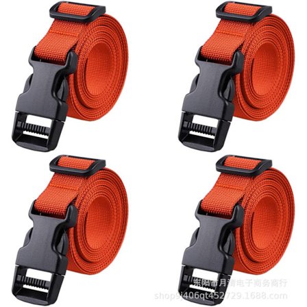 4 kpl säädettäviä reppujen olkahihnoja, matkatarvikelaukun olkahihnat, raskaat rahtihinat, oranssi