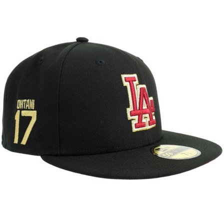 New Era - MLB Svart fitted Keps - Hatstore Exclusive x Los Angeles Dodgers 59FIFTY 17 Ohtani Black Fitted @ Hatstore