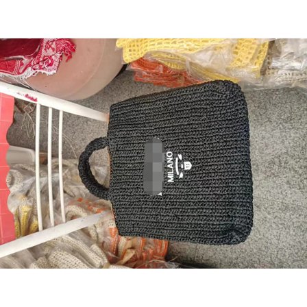 Internet kändis gräs vävd väska, handväska strandväska daglig väska