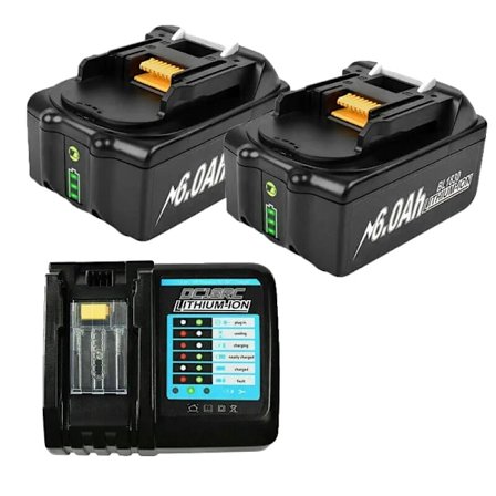 Makita LXT-batteri, 18V, 60Ah kapacitet, Li-ion-teknik, 2 och 1