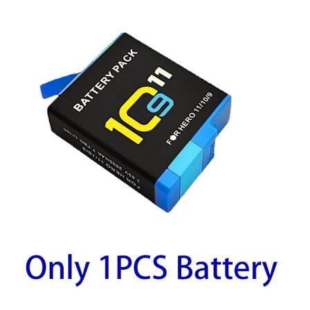 2000 mAh:n akku GoPro Hero 11 10 9 Li-ion Battery Pack Motion -kameralle Akun tallennustila GoPro Hero9:n ladattaville akuille