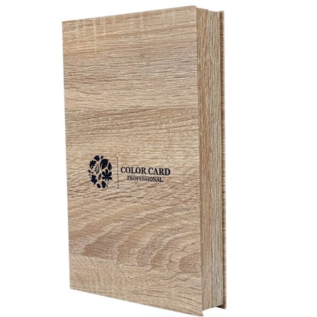 180 Färger Trä Nagel Gel Polish Display Bok Falsk Tipp Färgkort Bok Mörk