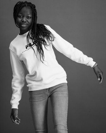 Fila LORENA crew sweat Wit Truien Meisjes - Kids Brand Store