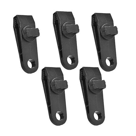 Ulkoilma-leirintätuulenpitävä kiinteä telttaklipsi nylon monitoiminen muoviklipsi nuppi telttakoukku katoksen klipsi - uudelleenkäytettävät 