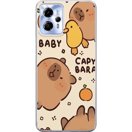 Kompatibel Mobilcover til Motorola Moto G13 Kawaii Baby Kapybara