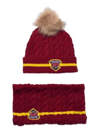 Set 2 Pces Accessories Winter Accessory Set Red Harry Potter