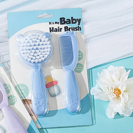 2 stk/sett Baby hårbørste og kam for barn til nyfødte