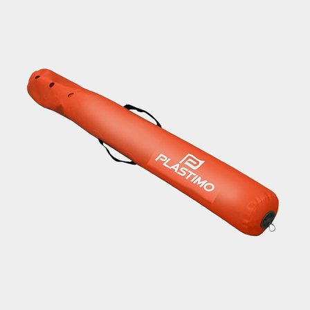Bóia de contorno Plastimo Regatta Buoy, alongada, 130 cm, Ø15 cm, laranja