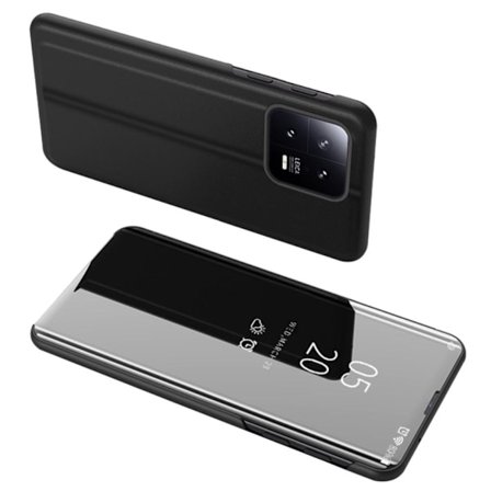 SKALO Xiaomi 13 Pro 5G Clear View Spegel fodral - Svart
