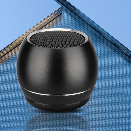 Liten Bluetooth högtalare, Bärbara Bluetooth högtalare, Trådlös högtalare med kraftfull basljud Stereoparning(svart)