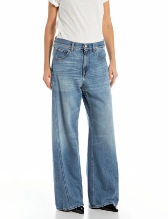 Replay Narja Trousers Baggy - Blue - 30 x 30