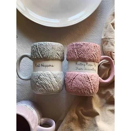 Colorful Wool Ceramics Mugs Milk Tea Water Cups with Handle Creative Coffee Mug Drinkware Couple Birthday Gifts Breakfast Cup