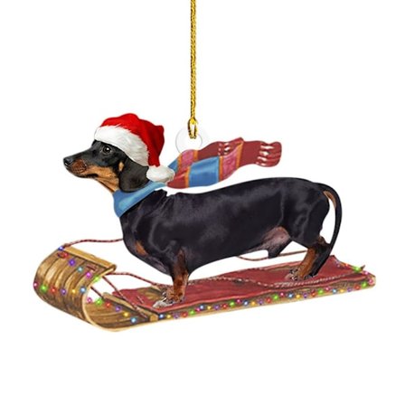 Christmas Dachshund Ornaments Christmas Dachshund Anheng 3 3