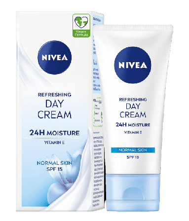 NIVEA Dagkräm Refreshing Day Cream SPF15 50 ml Dagcreme Dam