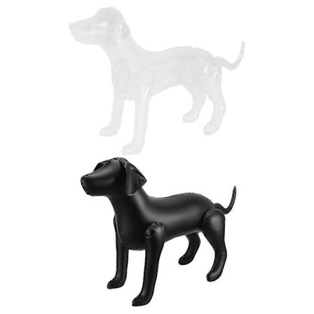 2 stk. Oppustelig Hunde Mannequin Hunde Tøj Display Mannequin PVC Hunde Tøj Mannequin
