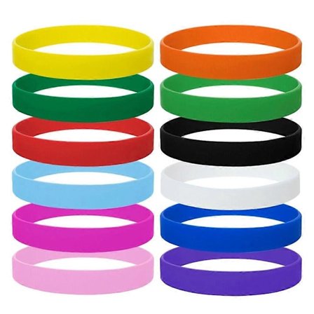 12 stk Lysende Armbånd Silikon Armbånd Gummi Armbånd Barn Festgaver