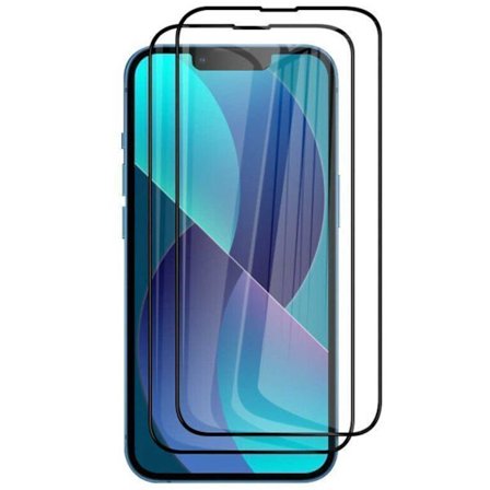 2-Pack iPhone 14 Härdat Glas Skärmskydd Kolfiber