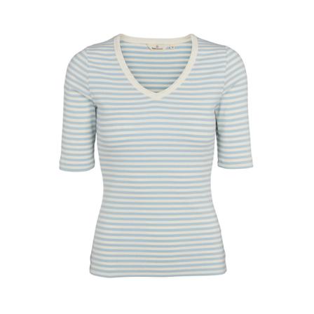Basic Apparel Ludmilla V-Neck Blå, Dame T-shirts