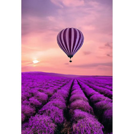 30x40cm Timanttimaalauspakkaukset Laventelilla, Strassinen Risti