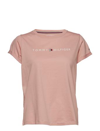 Rn Tee Ss Logo T-shirt Top Lyserød Tommy Hilfiger
