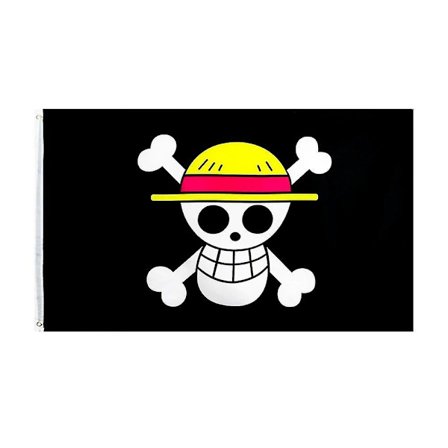 90X150Cm Luffy Kranie Flag