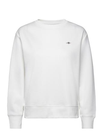 Shield C-Neck Sweat Tops Sweat-shirts & Hoodies Sweat-shirts White GANT