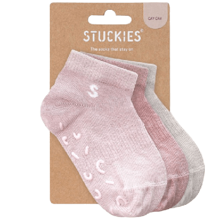 Stuckies Ankelstrumpor 3-pack Strumpor & strumpbyxor Unisex Flerfärgad 31/33 (No Anti-Slip)