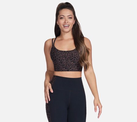 Skechers, GO WALK Cheetah Bra, XS, Dame