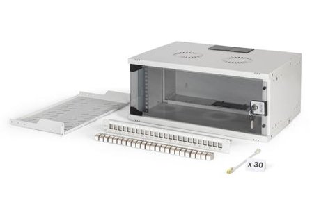 Digitus 19 network bundle 4U cabinet and equipment gr SOHO Pro version unmounted NS