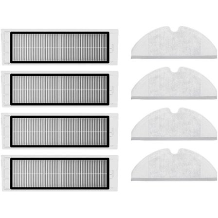 Reservedeler for S5 S502-00 S502-02 S5 Max S6 S6 MaxV S6 Pure E4 E5 Robotstøvsuger Hepa-filter Mopp