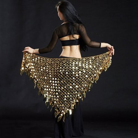 Vatsatanssivyö lonkkahuivi GOLD