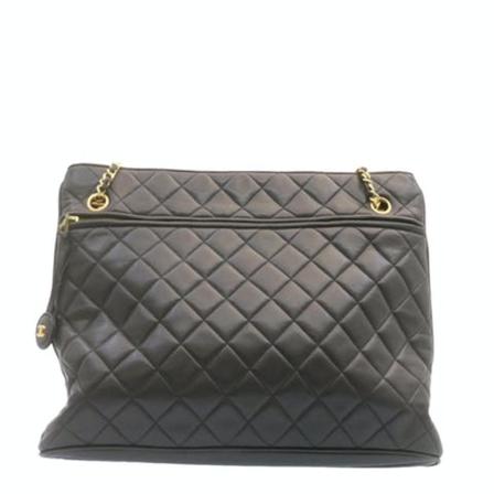 Chanel Vintage, Pre-owned Leather Shoulder Bag Zwart, Dames, Maat:ONE Size,leer