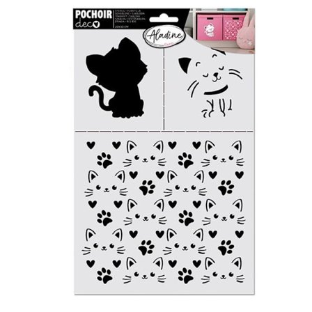 Dekorationsstencil - Kat