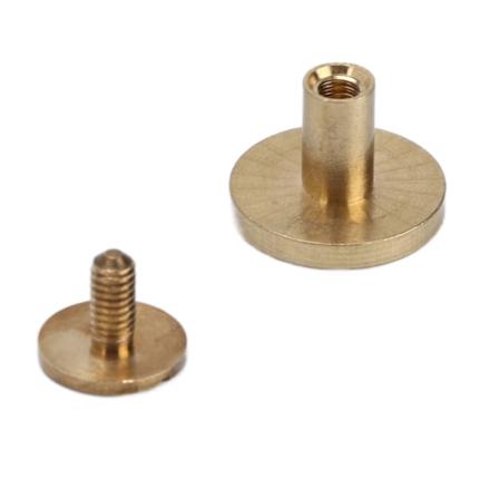 10 set skruvar för bokbindning, enkel bindning, demontering, robust DIY-liggare, nitar för läderhantverk, liggare 13x18 mm