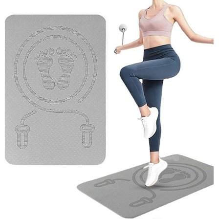 Hyppynarun alusta, 40x60cm liukumaton kuntoilumatto, TPE-harjoittelumatto iskunvaimennustyyny, joogamatto naisille