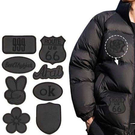 Itseliimautuvat nahkapaikat - 8 kpl vaatteiden korjaussarja, yhteensopiva Huawei, Samsung, APPLE, Garmin kanssa