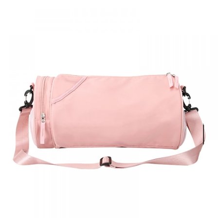 Sports tasker til kvinder og mænd, sportstaske, svømmetasker med rum til vådt tøj, lyserød