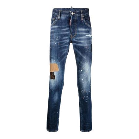 Dsquared2, Jeans Blauw, Heren, Maat:XS,elastaan