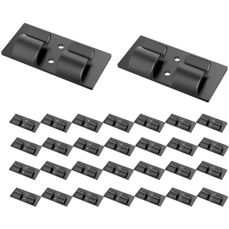 Udendørs lyskæde clips kroge, 30 stk. sorte lysklemmer kraftige lyskroge til indendørs og udendørs lyskæder