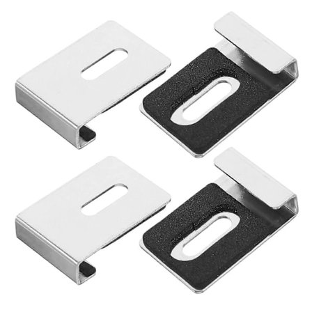 4 stk. Spejlclips Vægmontering Spejlholder Clips Rammeløse Spejlbeslag Som Vist 3.60X2.50X0.80CM