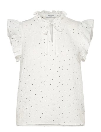 Rwkendall Sl Regular Blouse White Rosemunde